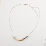 Crazy Lace Agate & Pietersite Adjustable Slide Chain Gemstone Necklace