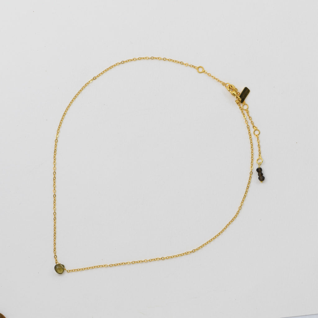 Smoky Topaz Natural Nomad Necklace