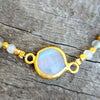 Rainbow Moonstone Gypsy Glam Bracelet
