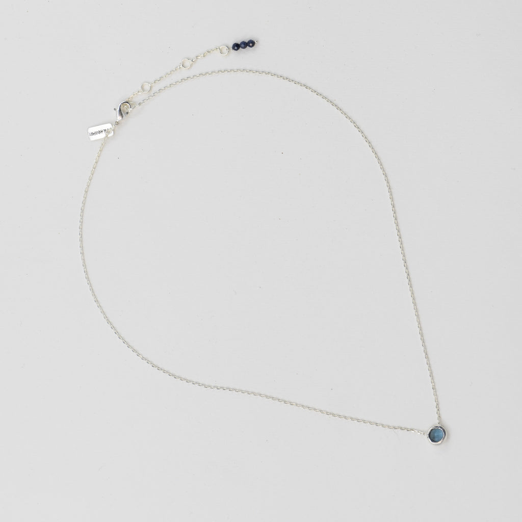 Iolite Spirit Stone Necklace - Silver