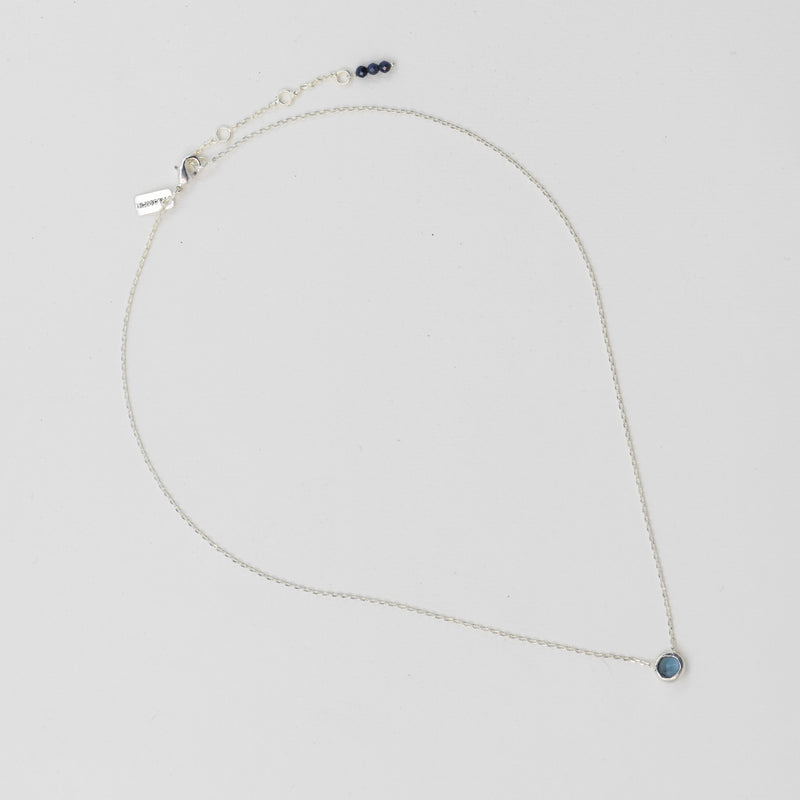 Iolite Spirit Stone Necklace - Silver