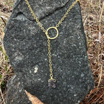 Herkimer Liberation Lariat Gold Necklace - Filosophy