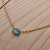 Labradorite Natural Nomad Necklace - Gold