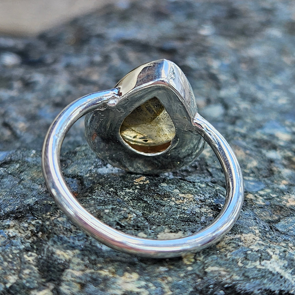 Labradorite Earth Goddess Ring