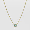 Green Apatite Spirit Stone Necklace - Gold