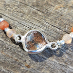 Copper Infused Quartz Gypsy Glam Bracelet