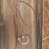 Herkimer Diamond Rai  Rose Gold Necklace
