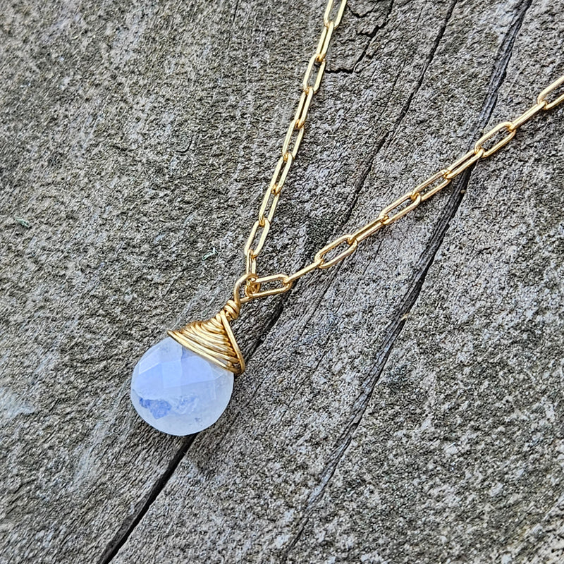 Rainbow Moonstone Journey Necklace