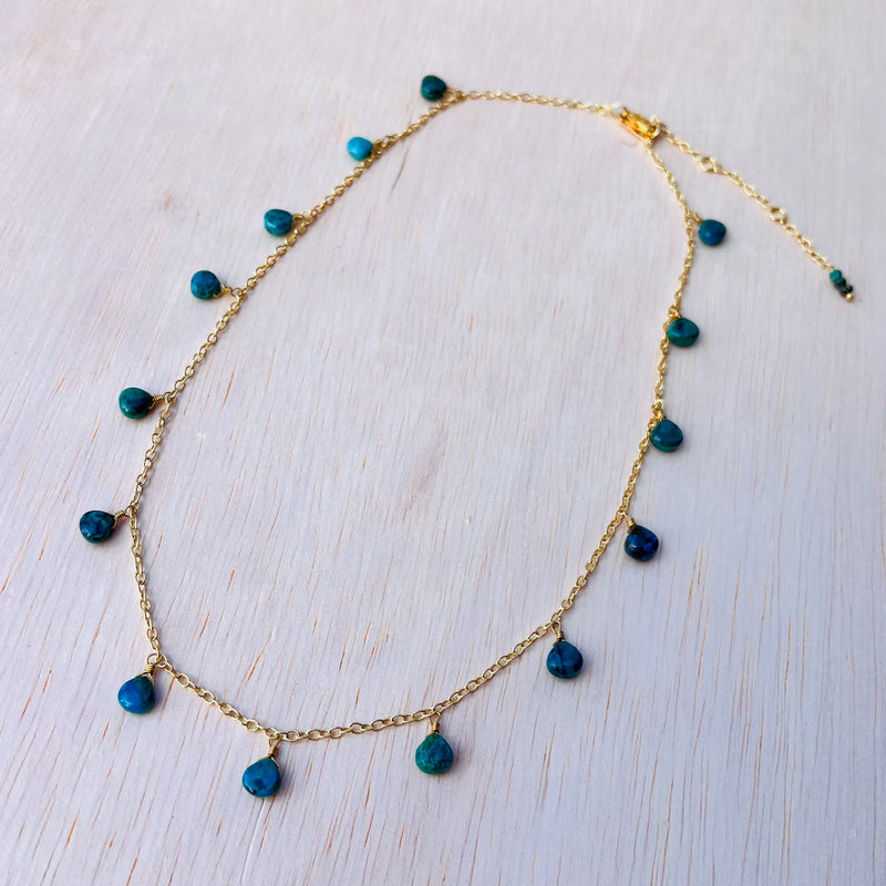 Chrysocolla Starry Nights Necklace