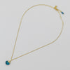 Neon Apatite Journey Necklace - Gold