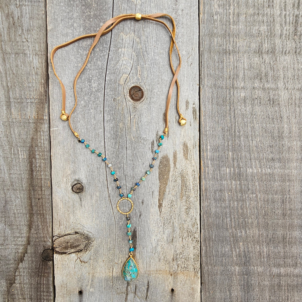 Turquoise Organic Glam Necklace