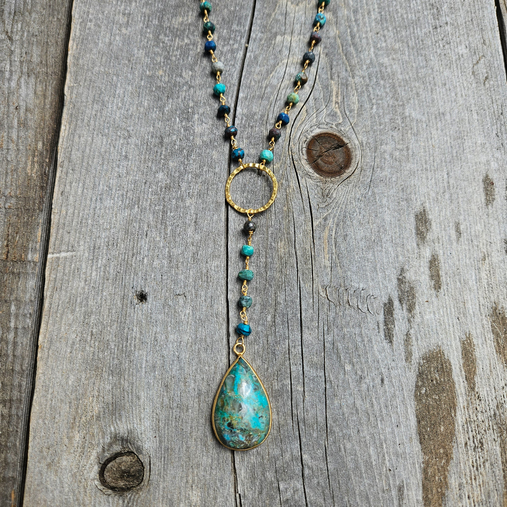 Turquoise Organic Glam Necklace