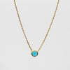 Neon Apatite Spirit Stone Necklace - Gold