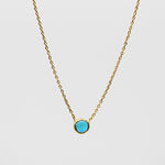 Neon Apatite Spirit Stone Necklace - Gold