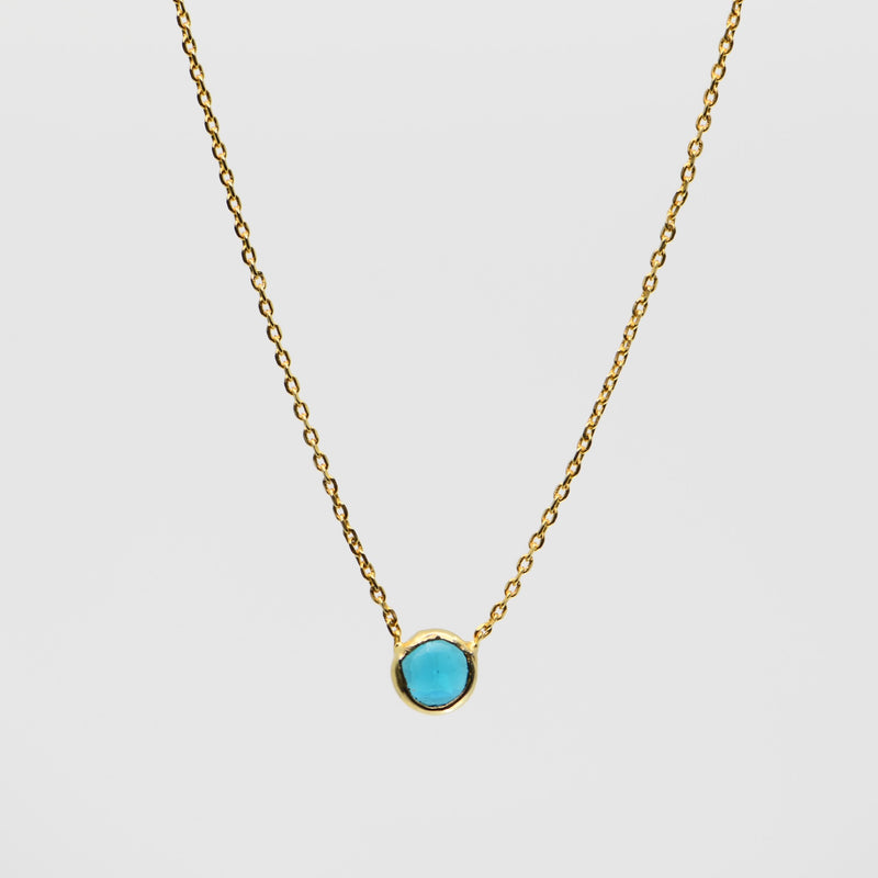 Neon Apatite Spirit Stone Necklace - Gold