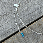 Neon Apatite Journey Necklace - Silver