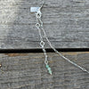 Aqua Chalcedony Journey Necklace - Silver