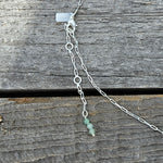 Aqua Chalcedony Journey Necklace - Silver