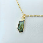 Labradorite Untethered Soul Necklace - Gold