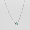 Green Apatite Spirit Stone Necklace - Silver