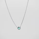 Green Apatite Spirit Stone Necklace - Silver