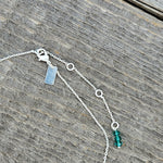 Green Apatite Spirit Stone Necklace - Silver