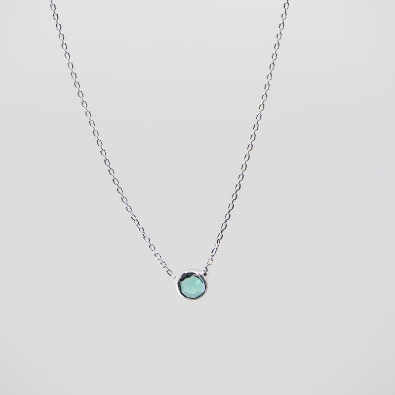 Green Apatite Spirit Stone Necklace - Silver