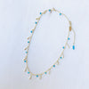 Neon Apatite Stardust Necklace - Gold