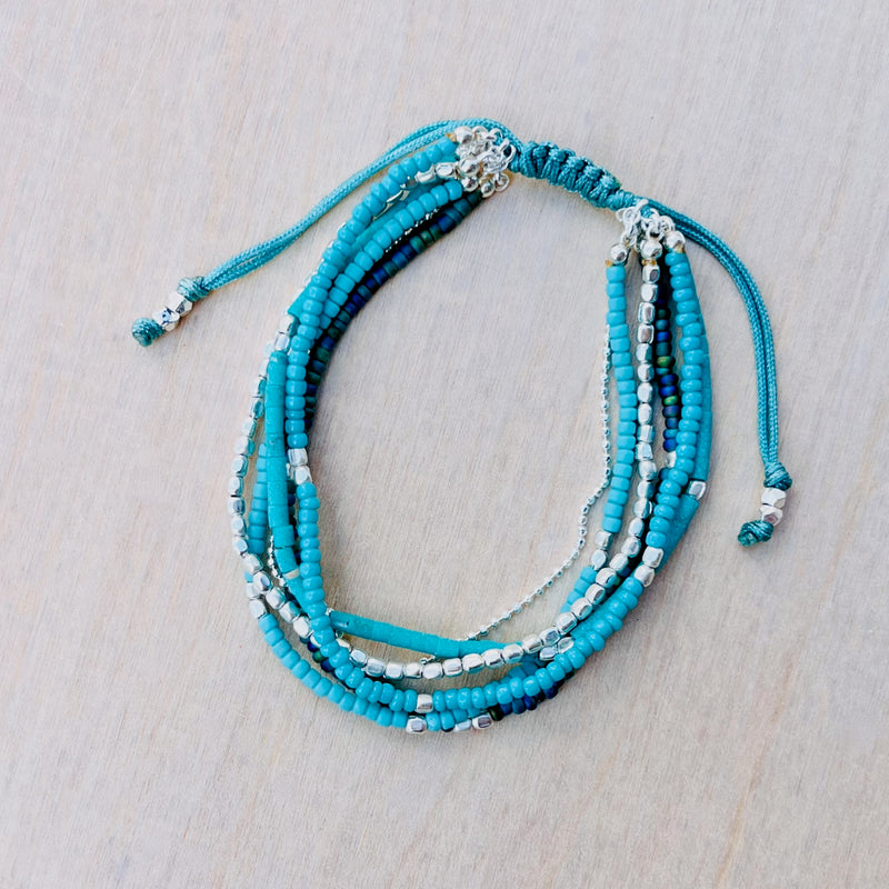 Turquoise | Silver Daydreaming Bracelet