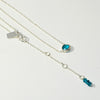 Neon Apatite Spirit Stone Necklace - Silver