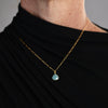 Amazonite Pendant Necklace | Gold-Filled Boho Statement Jewelry