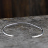 Artisan-Crafted Sterling Silver Hammered Cuff Bracelet | Adjustable 6.5" Statement Piece