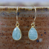 Amazonite Teardrop Earrings | Gold-Filled Dangle Earrings | Handmade Gemstone Jewelry