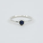 Blue Sapphire Dainty Ring in Sterling Silver