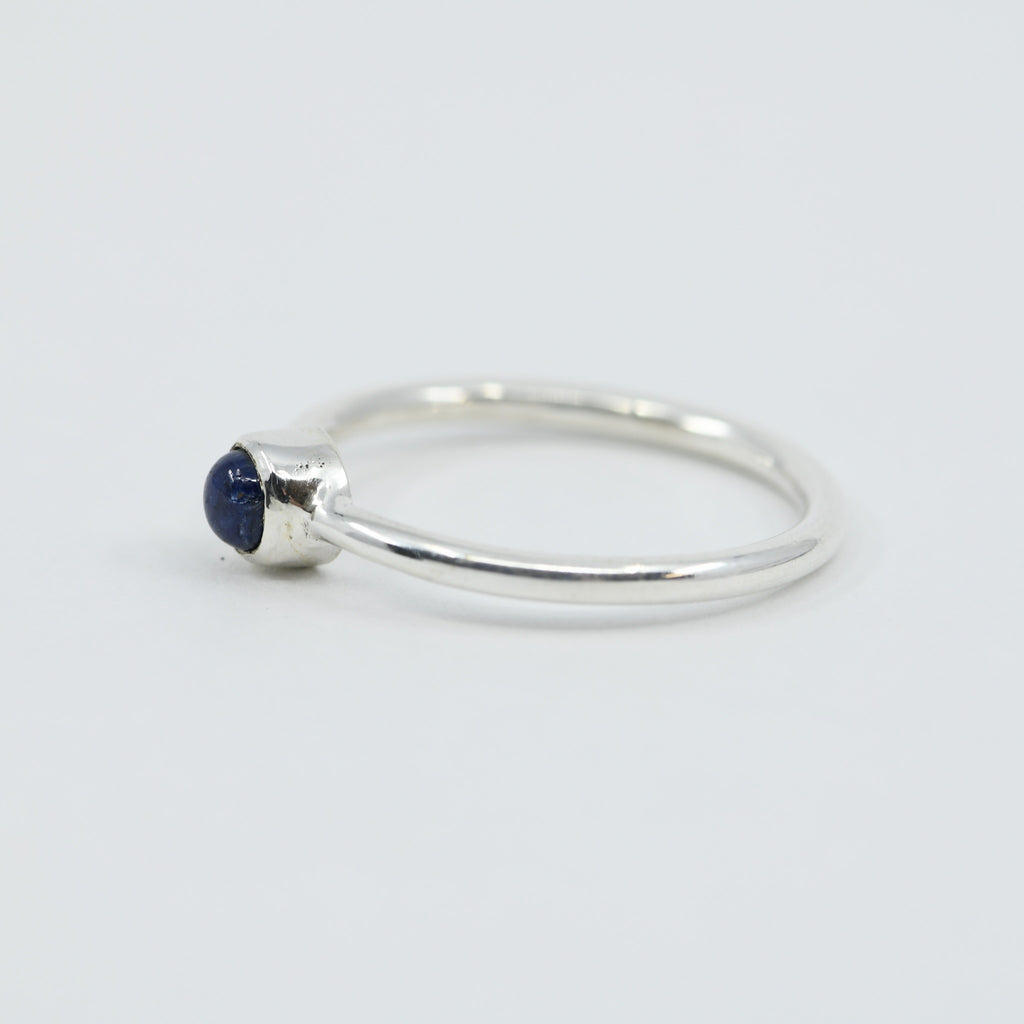 Blue Sapphire Dainty Ring in Sterling Silver