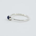 Blue Sapphire Dainty Ring in Sterling Silver