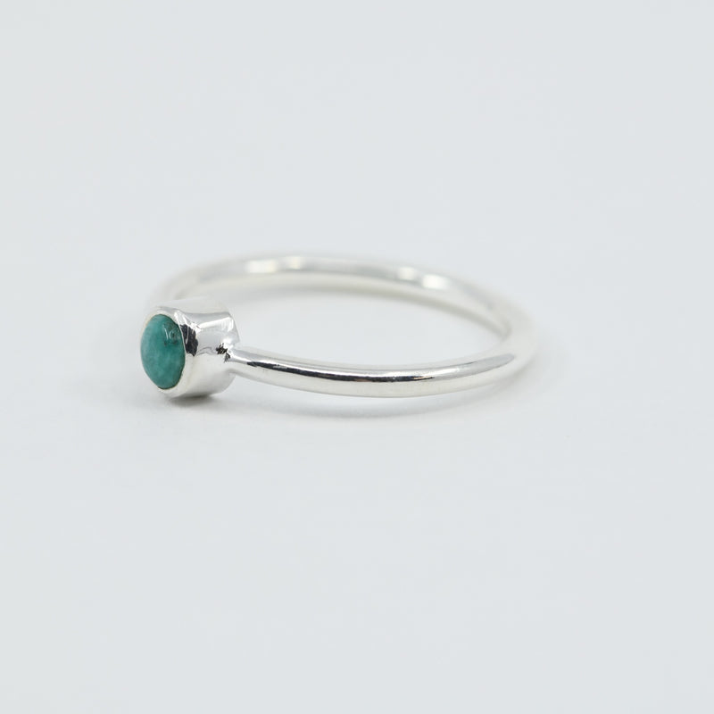 Turquoise Dainty Ring in Sterling Silver