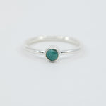 Turquoise Dainty Ring in Sterling Silver