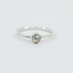 Labradorite Dainty Ring in Sterling Silver