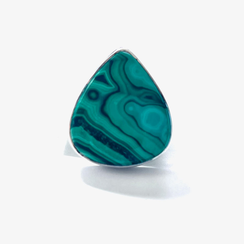 Malachite MED Teardrop Ring