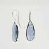 Iolite Teardrop Statement Earrings | Handcrafted Sterling Silver