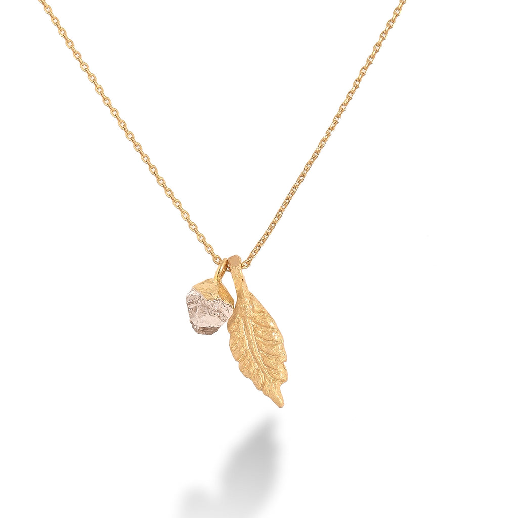 Herkimer Fearless Feather Necklace