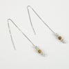 Labradorite & Yellow Opal Threader Earrings
