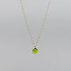 Natural Peridot Gold-Filled Pendant Necklace | August Birthstone