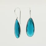 Neon Apatite Teardrop Statement Earrings | Handcrafted Sterling Silver