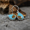 One-of-a-Kind Turquoise & Sterling Silver Teardrop Earring