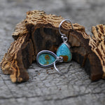 One-of-a-Kind Turquoise & Sterling Silver Teardrop Earring