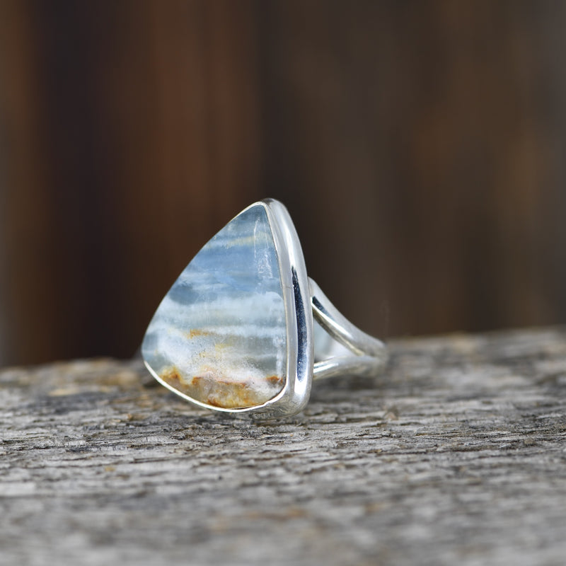 Peruvian Opal Gemstone Ring | Size 6