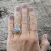 Peruvian Opal Gemstone Ring | Size 6