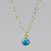 Robin's Egg Blue Turquoise Necklace | 18K Gold Filled Chain